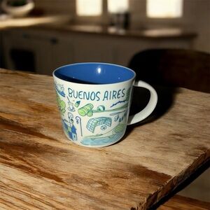 Starbucks Buenos Aires Collector's Mug - Blue and White
